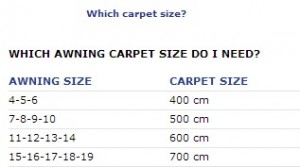 carpet size